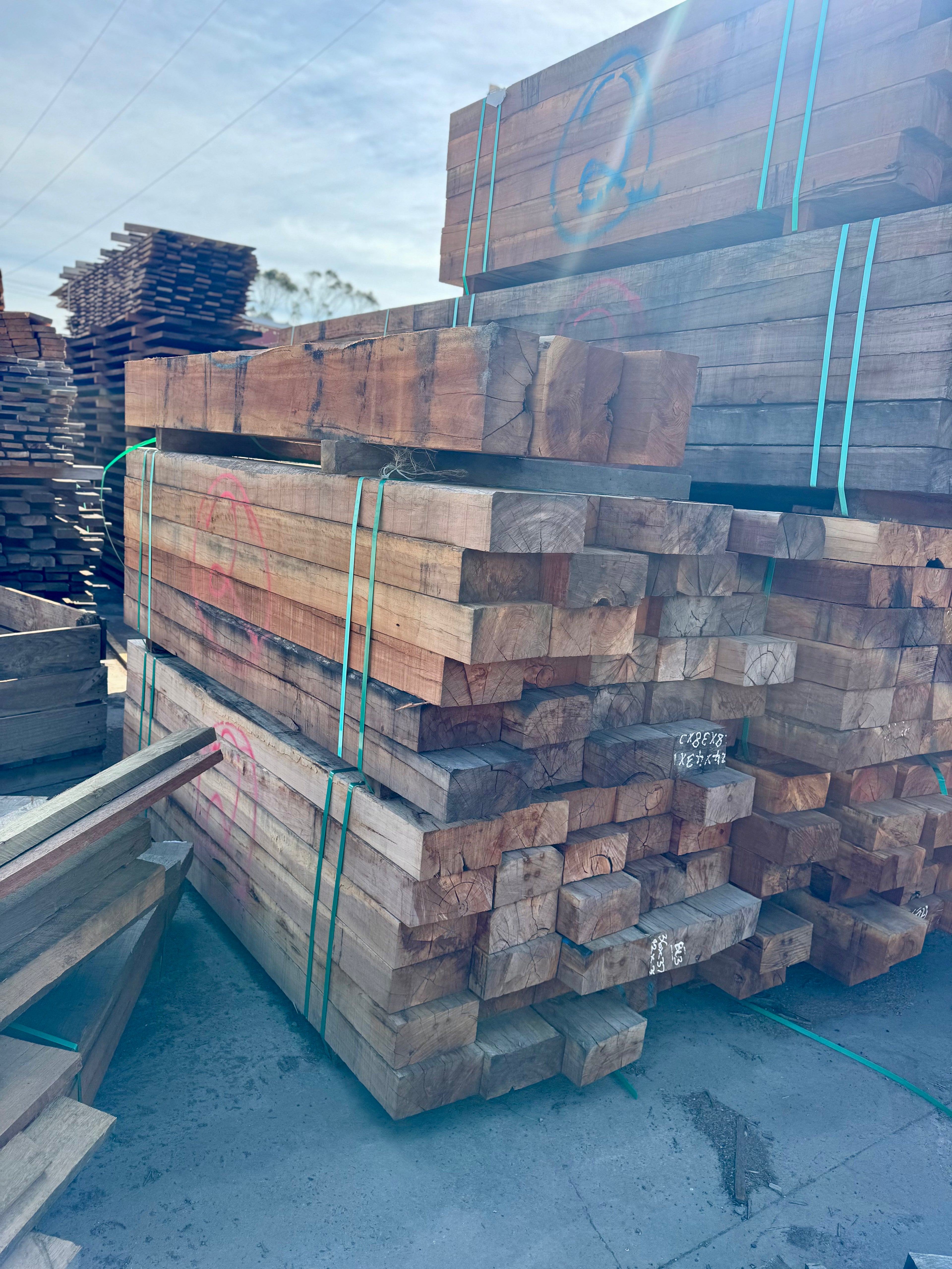 Queensland Hardwood Sleeper 230x115x2150mm - Rough Sawn