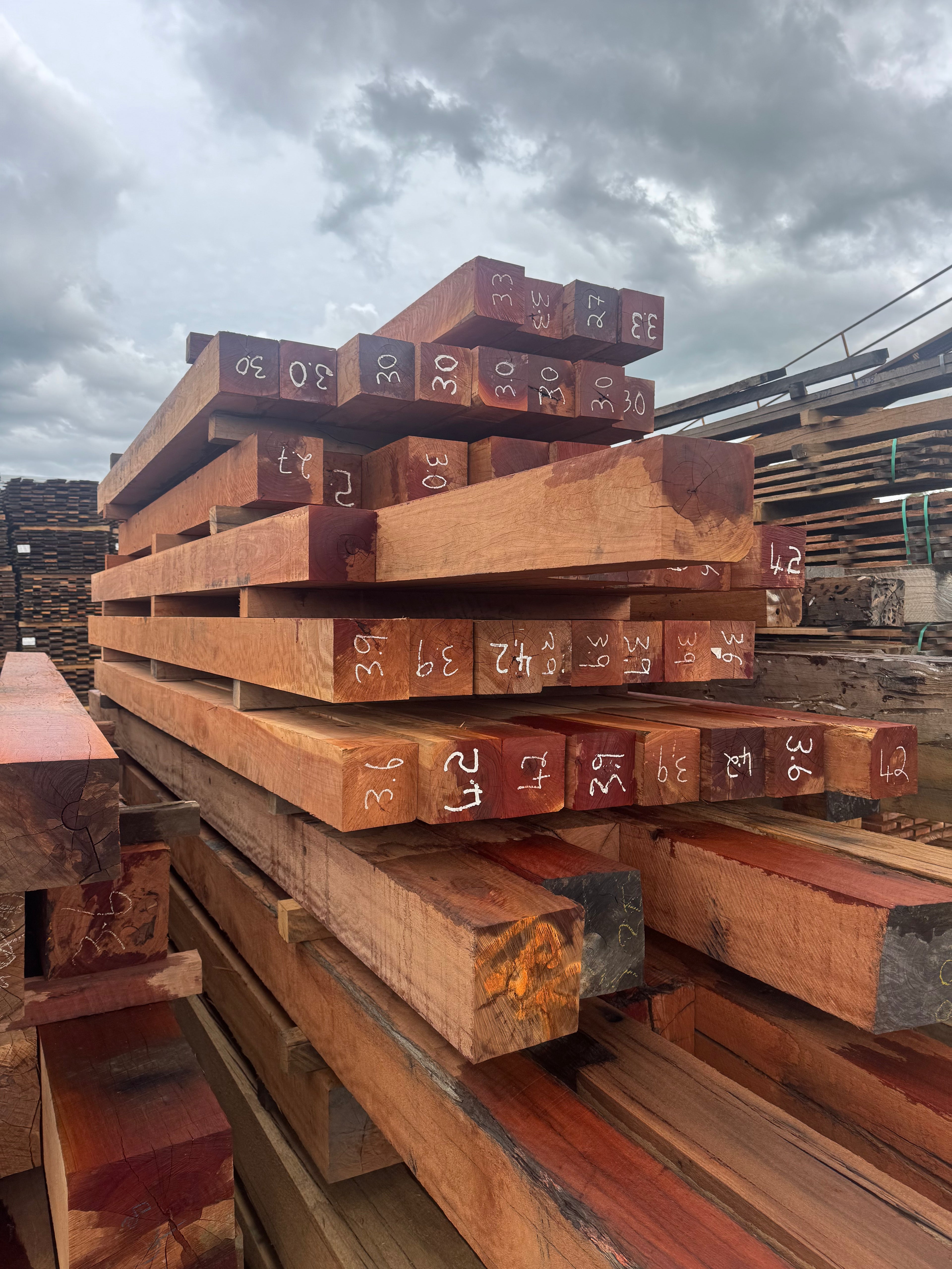 150x150mm Rough Sawn Red Ironbark Posts - Ultimate Strength