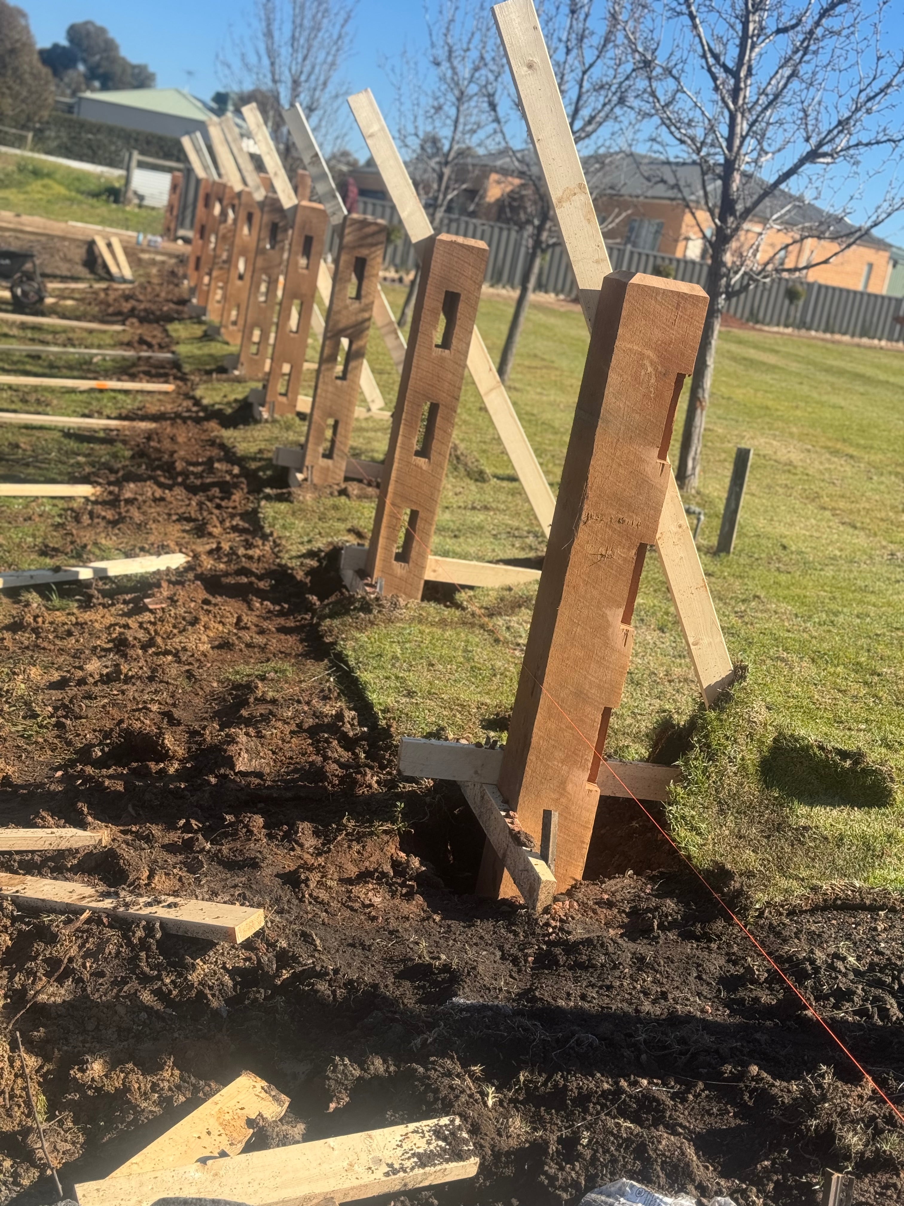 200x200x2.1m Red Ironbark Fence Post - Morticed for 3 Rails