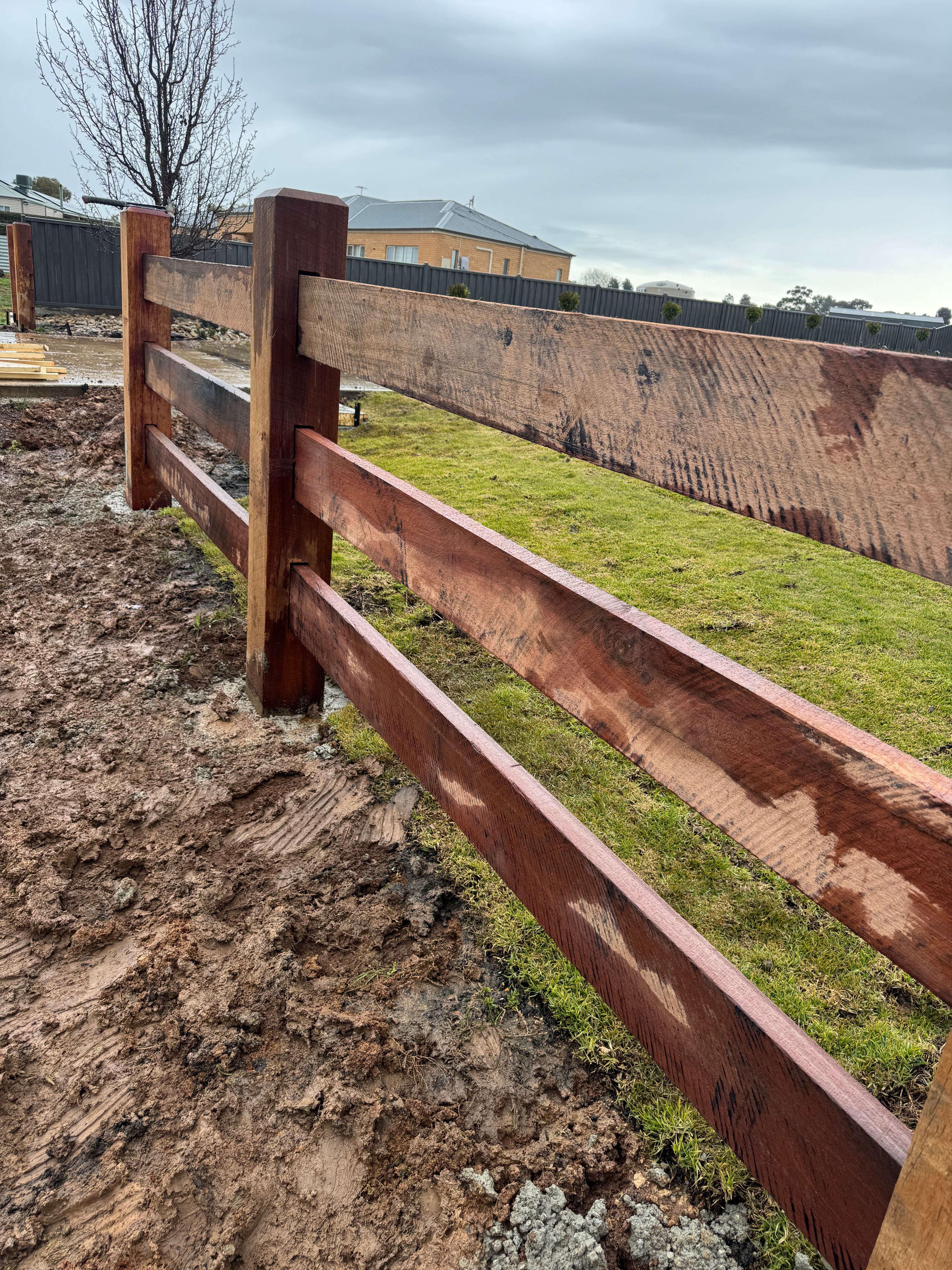 200x50x2.4m Class 1 Hardwood Fence Rails